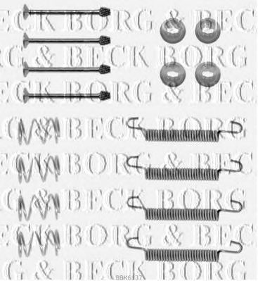 BORG & BECK bbk6137 -  Комплектующие, колодки дискового тормоза